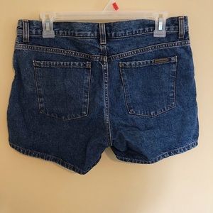 Midrise Calvin Klein denim shorts